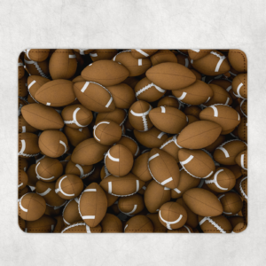 Footballs Pattern Mousepad Mockup