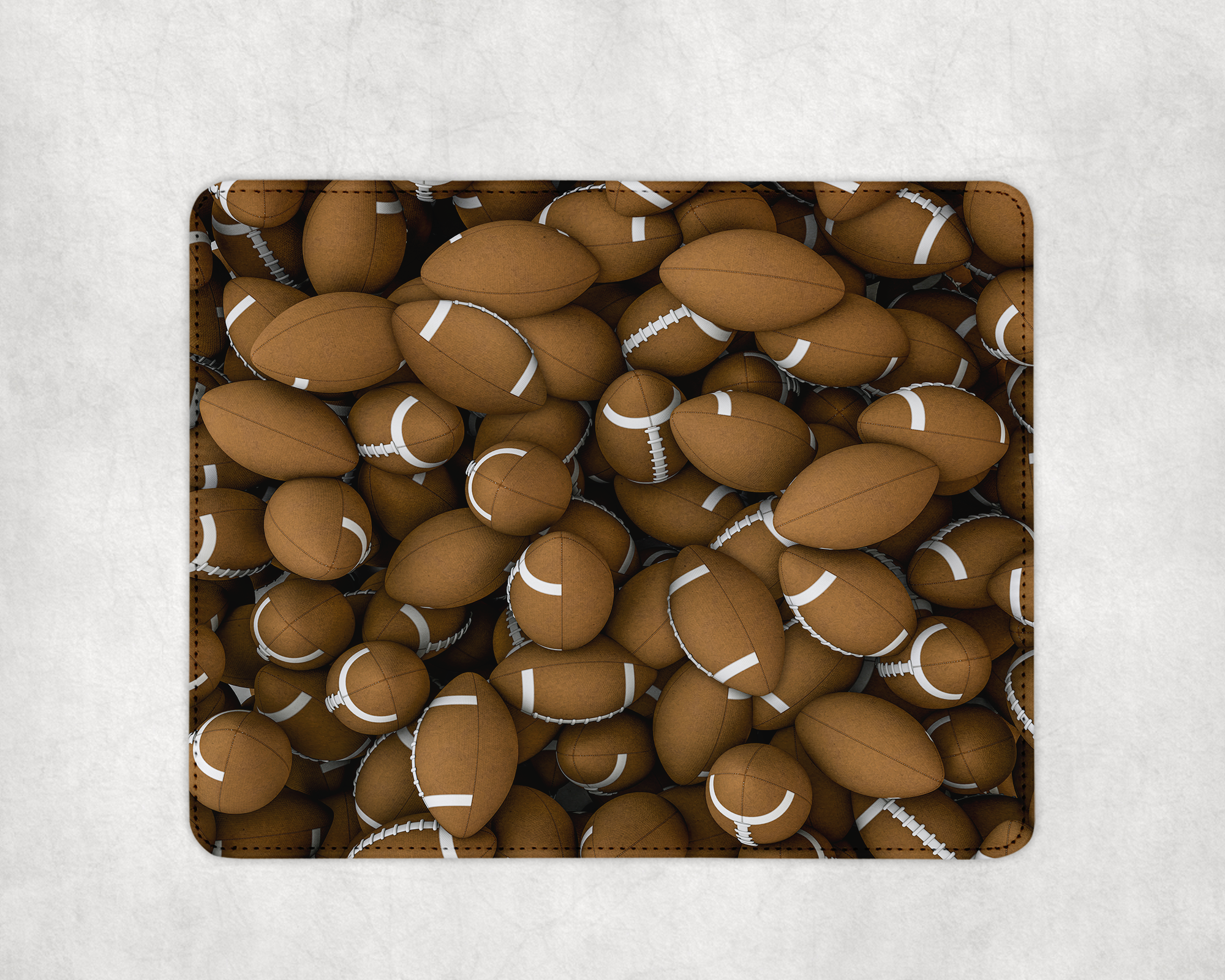 Footballs Pattern Mousepad Mockup