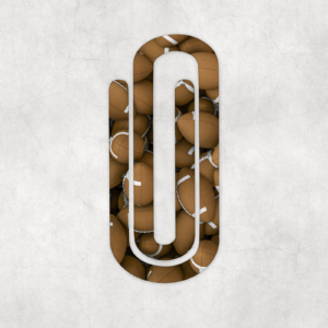 Footballs Jumbo Paperclip Mockup