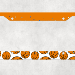 Glitter & Basketballs License Frame Mockup