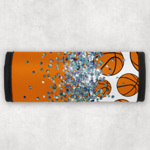 Glitter & Basketballs Seatbelt Cover Mockup