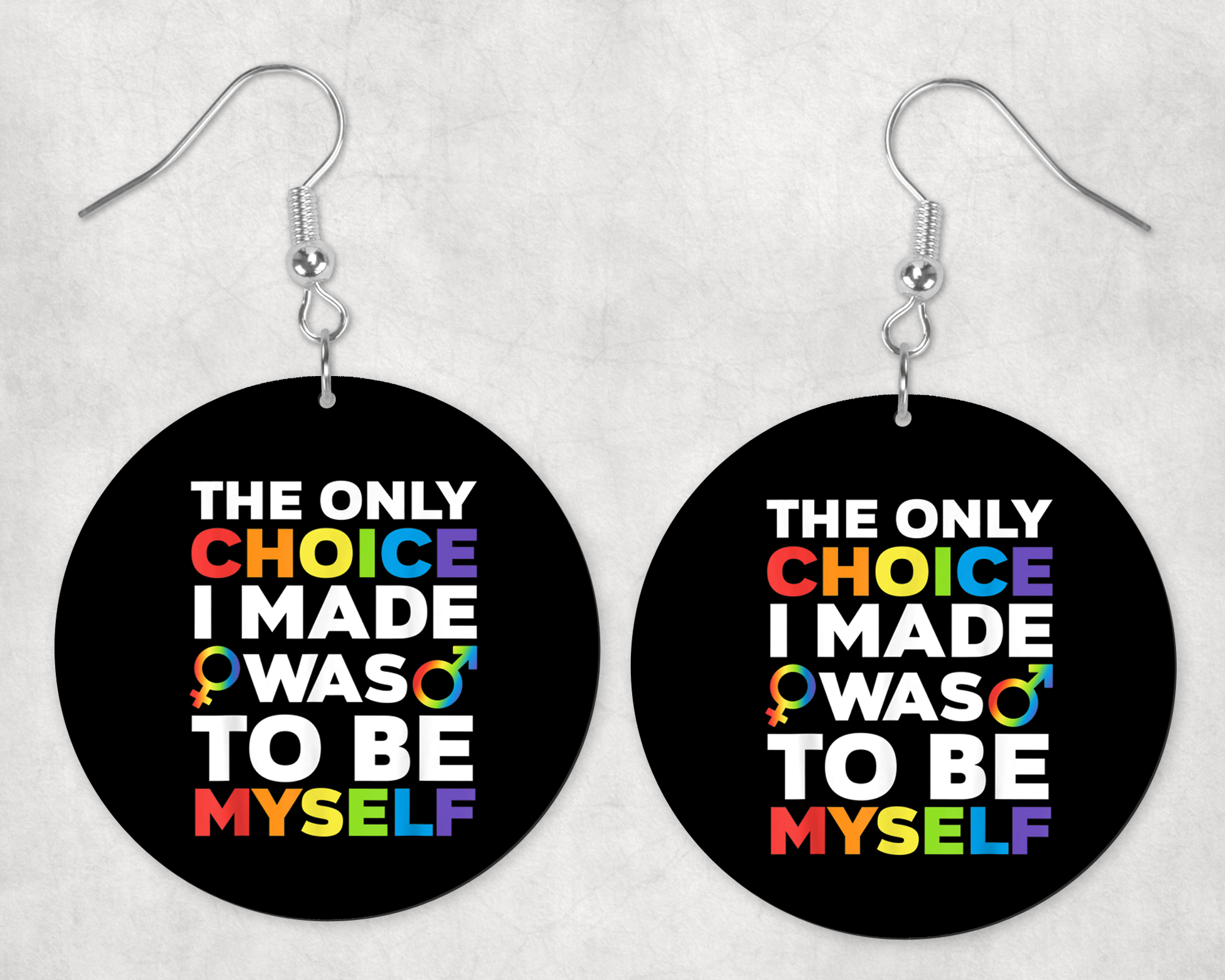 Only Choice Earrings Mockup