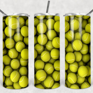 Tennis Balls Tumbler Mockup