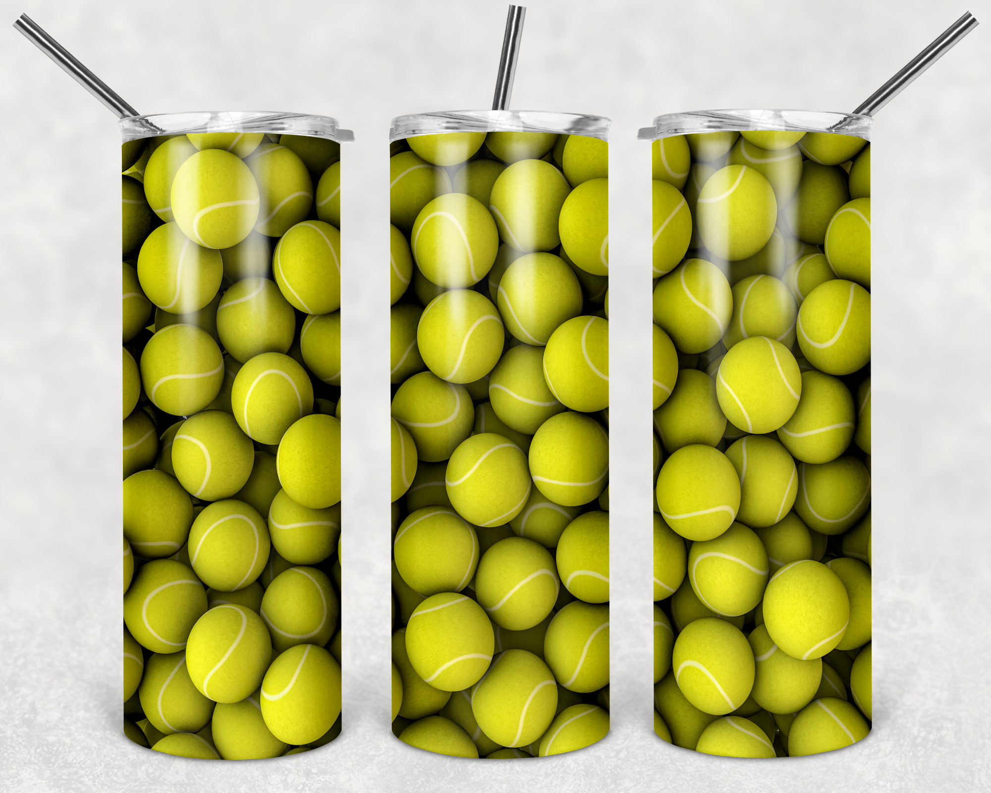 Tennis Balls Tumbler Mockup