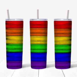Rainbow Tumbler Mockup