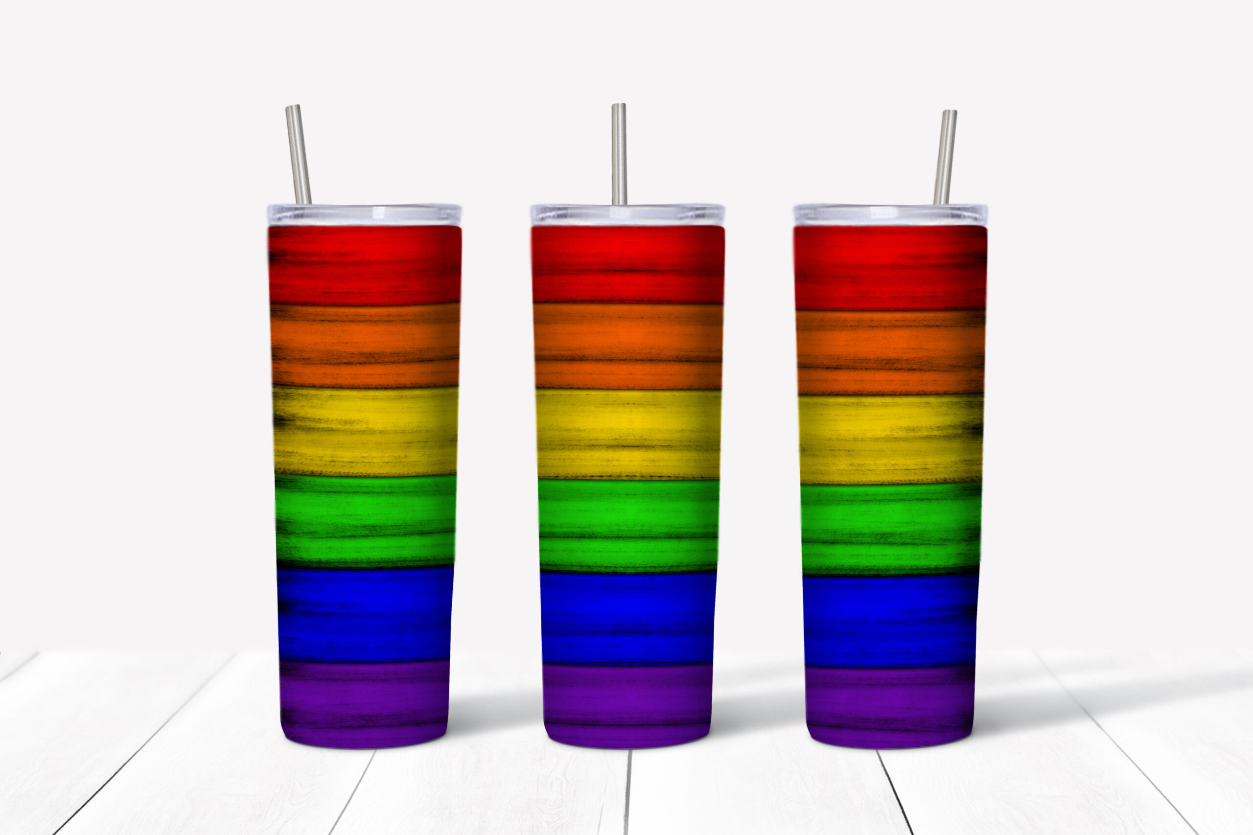 Rainbow Tumbler Mockup
