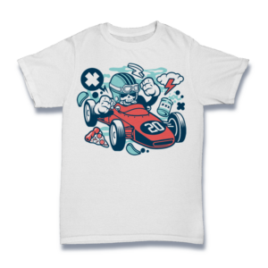 Skull Formula Racer Shirt Mockup