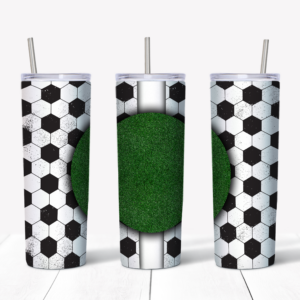 Soccer Monogram Tumbler Mockup