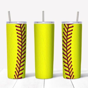Softball Tumbler Mockup