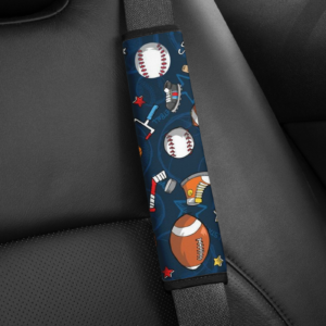Sports Pattern Seatbelt Cover Mockup