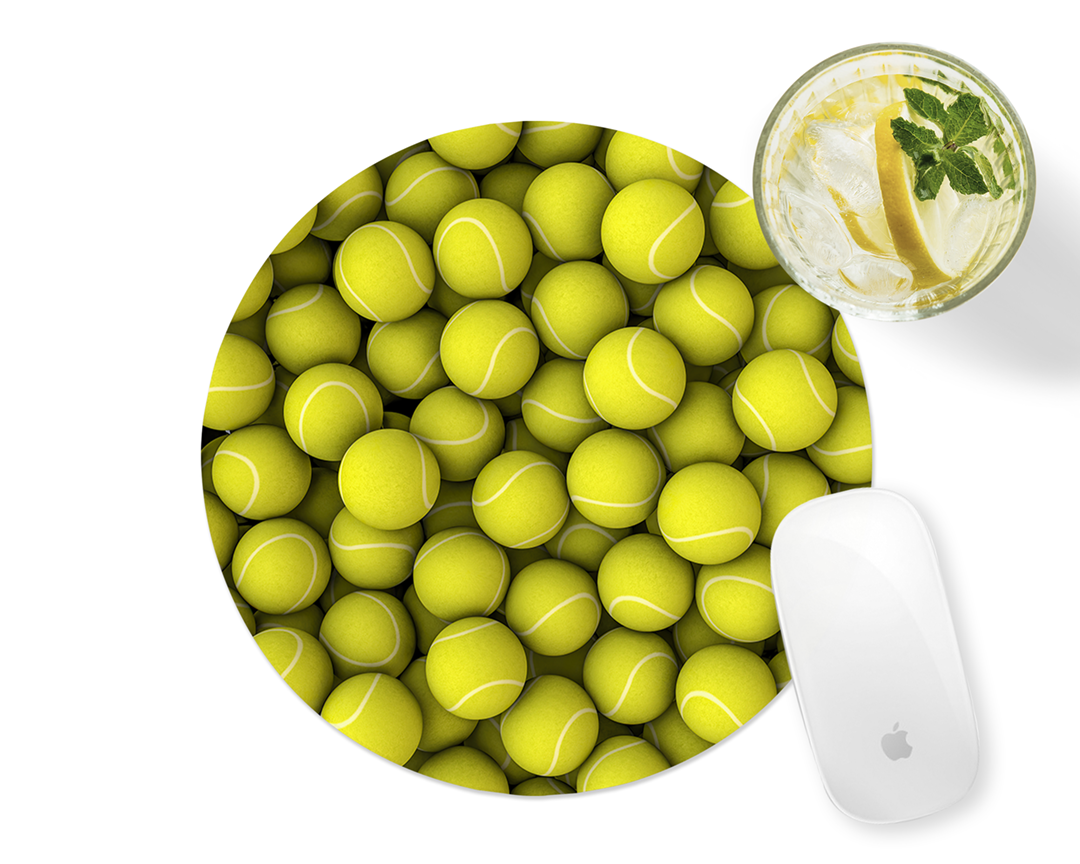 Tennis Balls Mousepad Mockup
