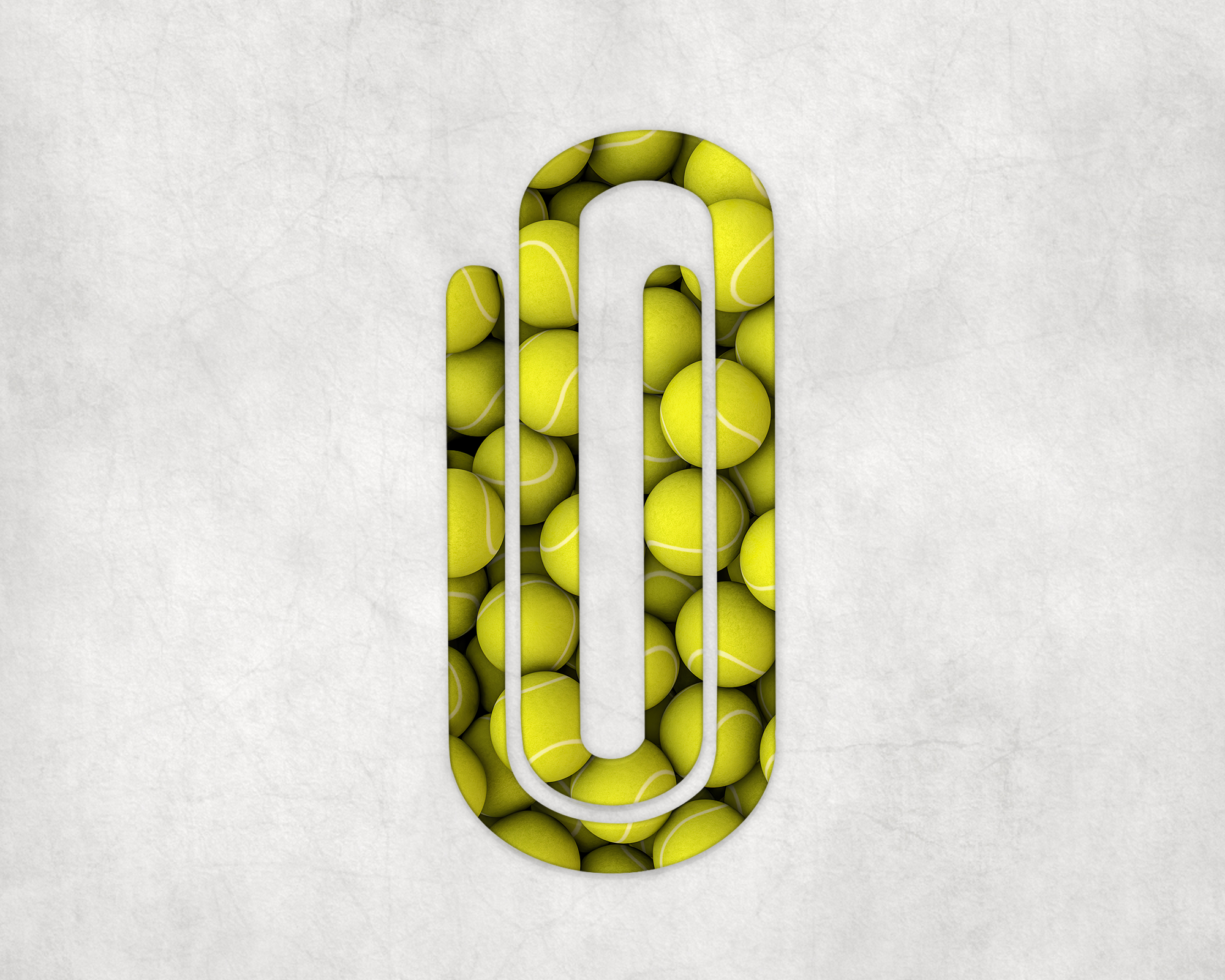 Tennis Balls Jumbo Paperclip Mockup