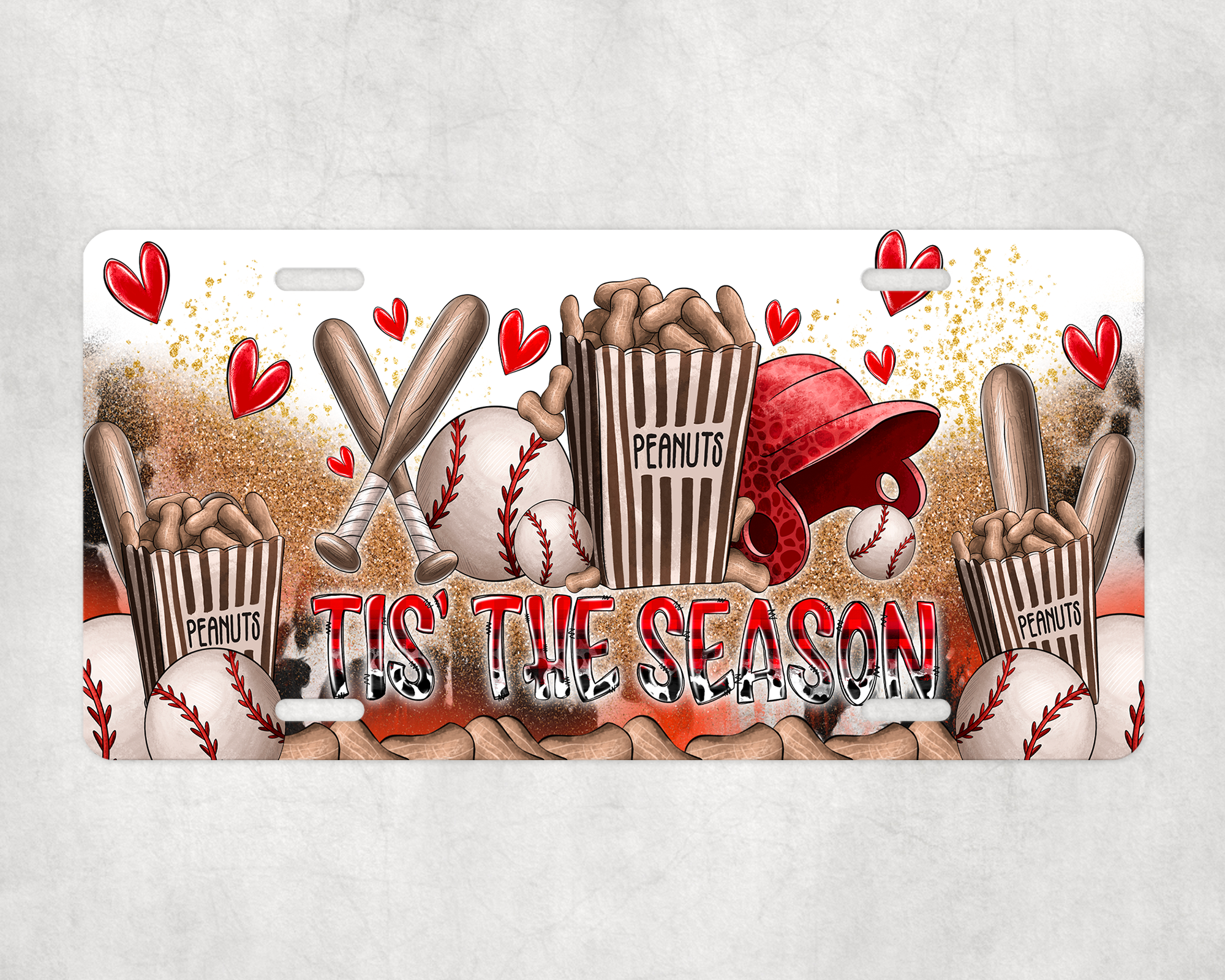 Tis The Season License Plate Mockup
