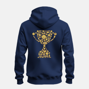 Trophy Silhouette Collage Zip-up Hoodie Mockup