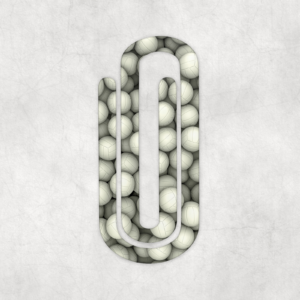 Volleyballs Jumbo Paperclip Mockup