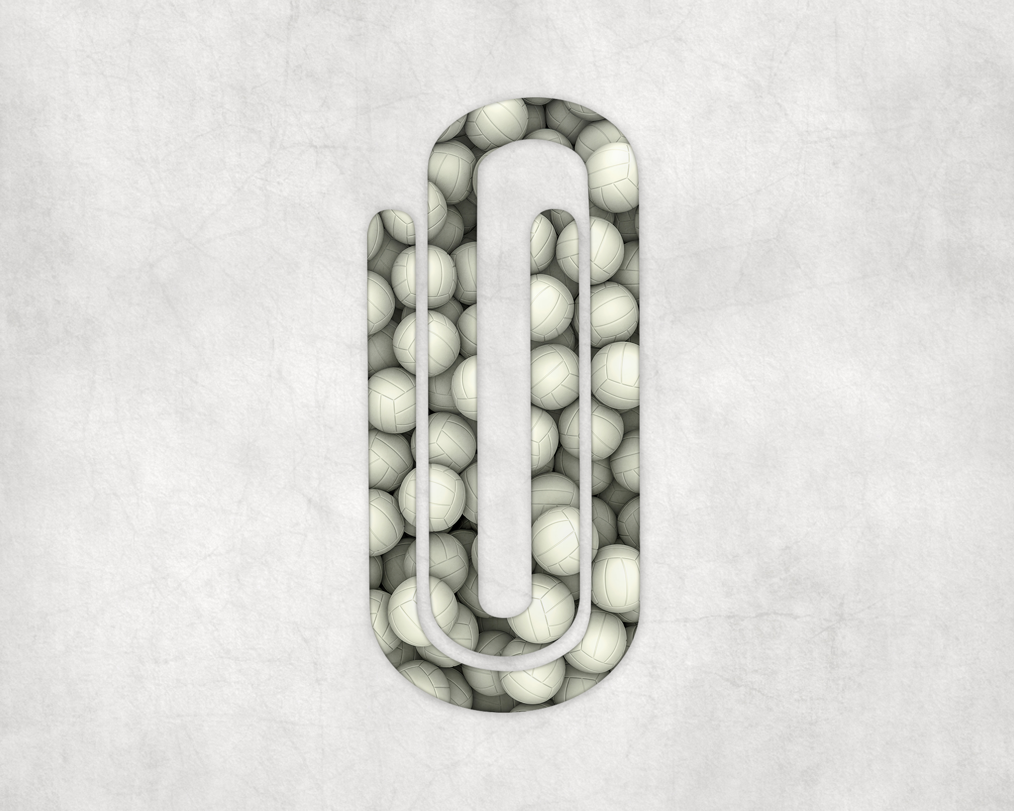 Volleyballs Jumbo Paperclip Mockup
