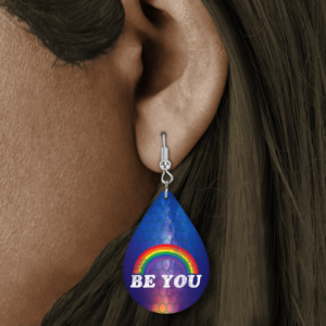 Be You Earrings Mockup