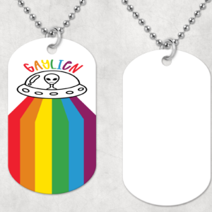 Gaylien Dog Tag Mockup