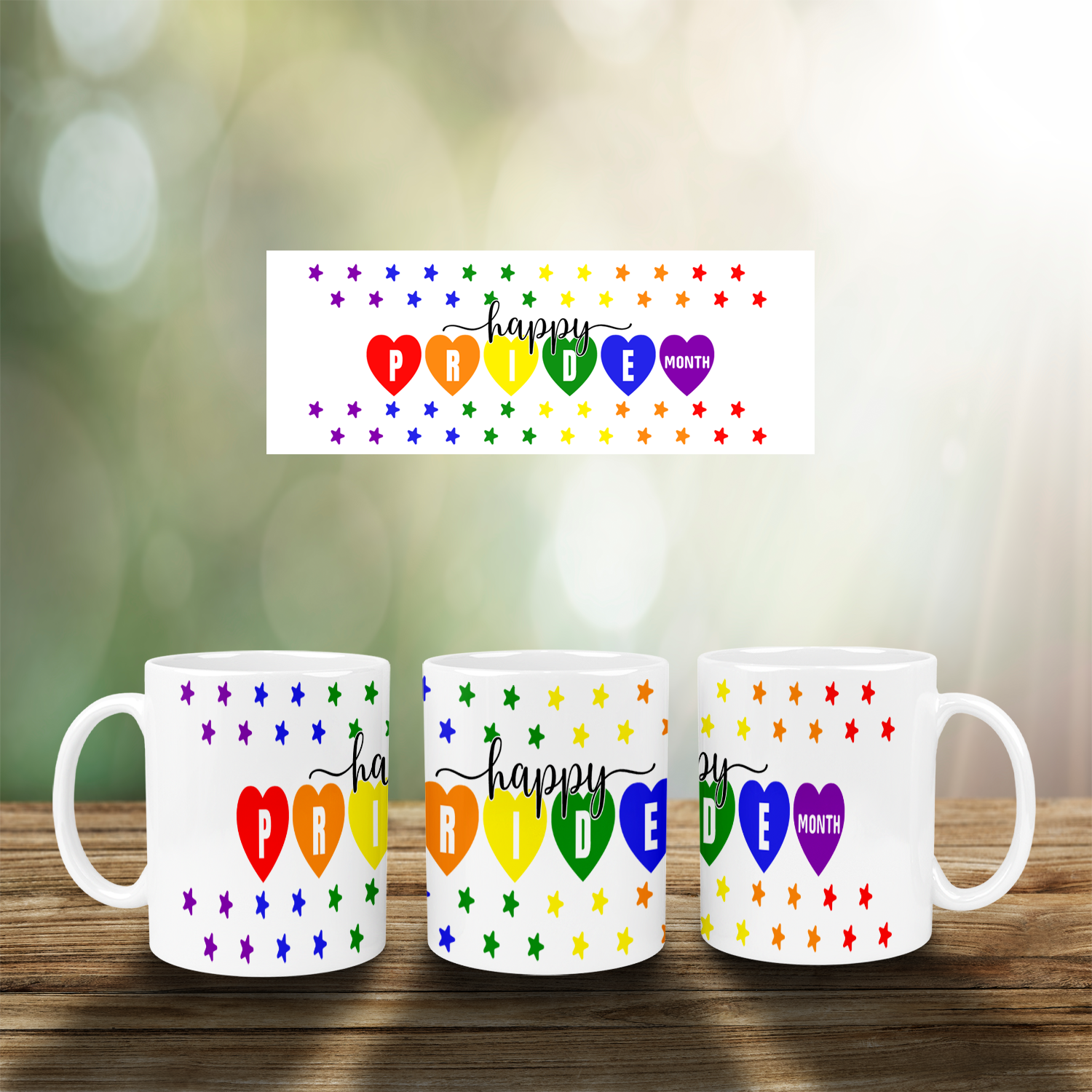 Happy Pride Month Mug Mockup