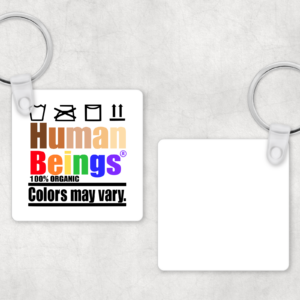 Human Beings Keychain Mockup