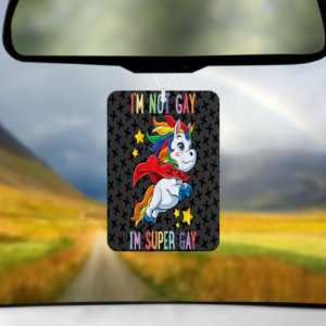 Super Gay Air Freshener Mockup