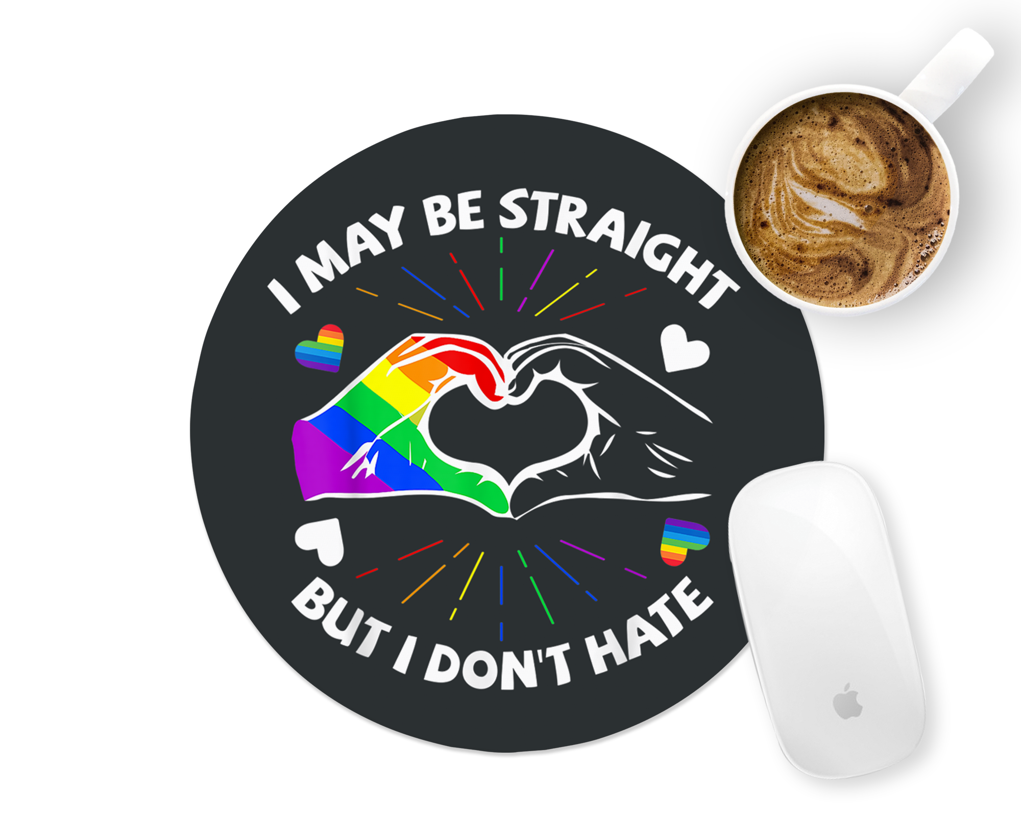 Straight, Don't Hate Mousepad Mockup