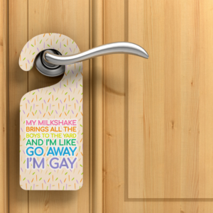 Go Away Door Hanger Mockup