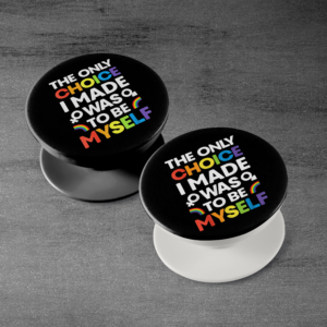 I Chose To Be Myself Phone Grip Mockup