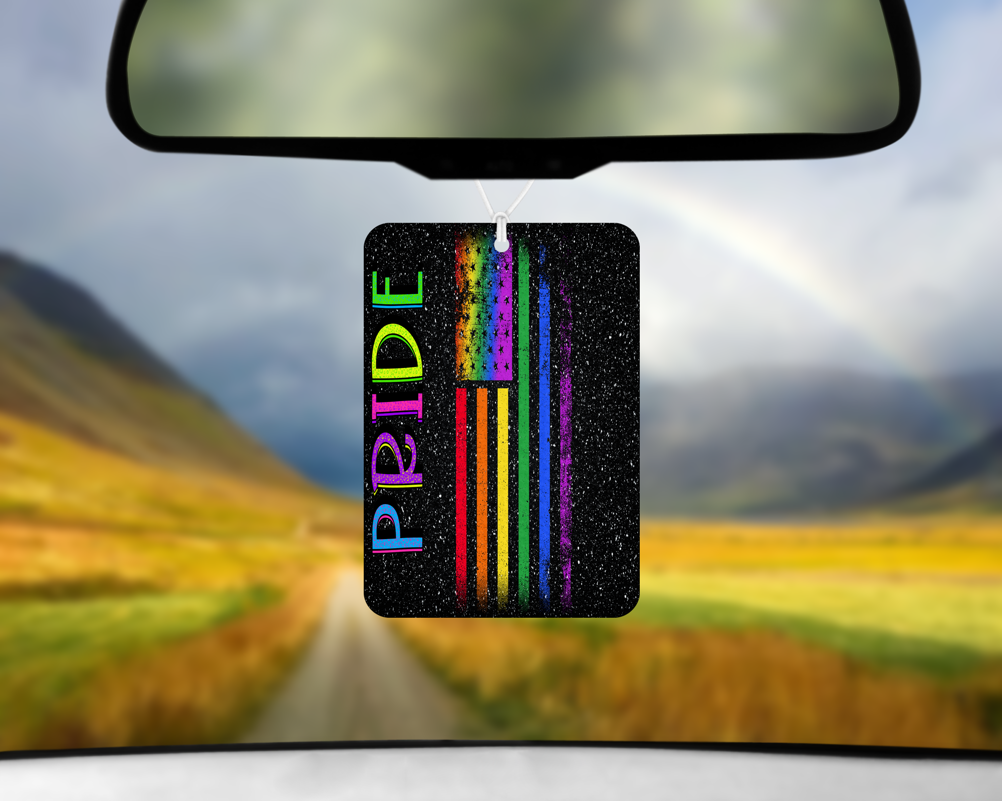 Pride Air Freshener Mockup