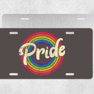 Pride License Plate Mockup