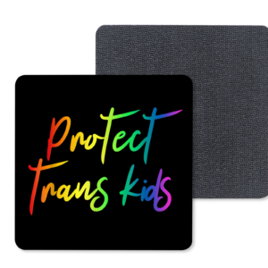 Protect Trans Kids Coasters Mockup