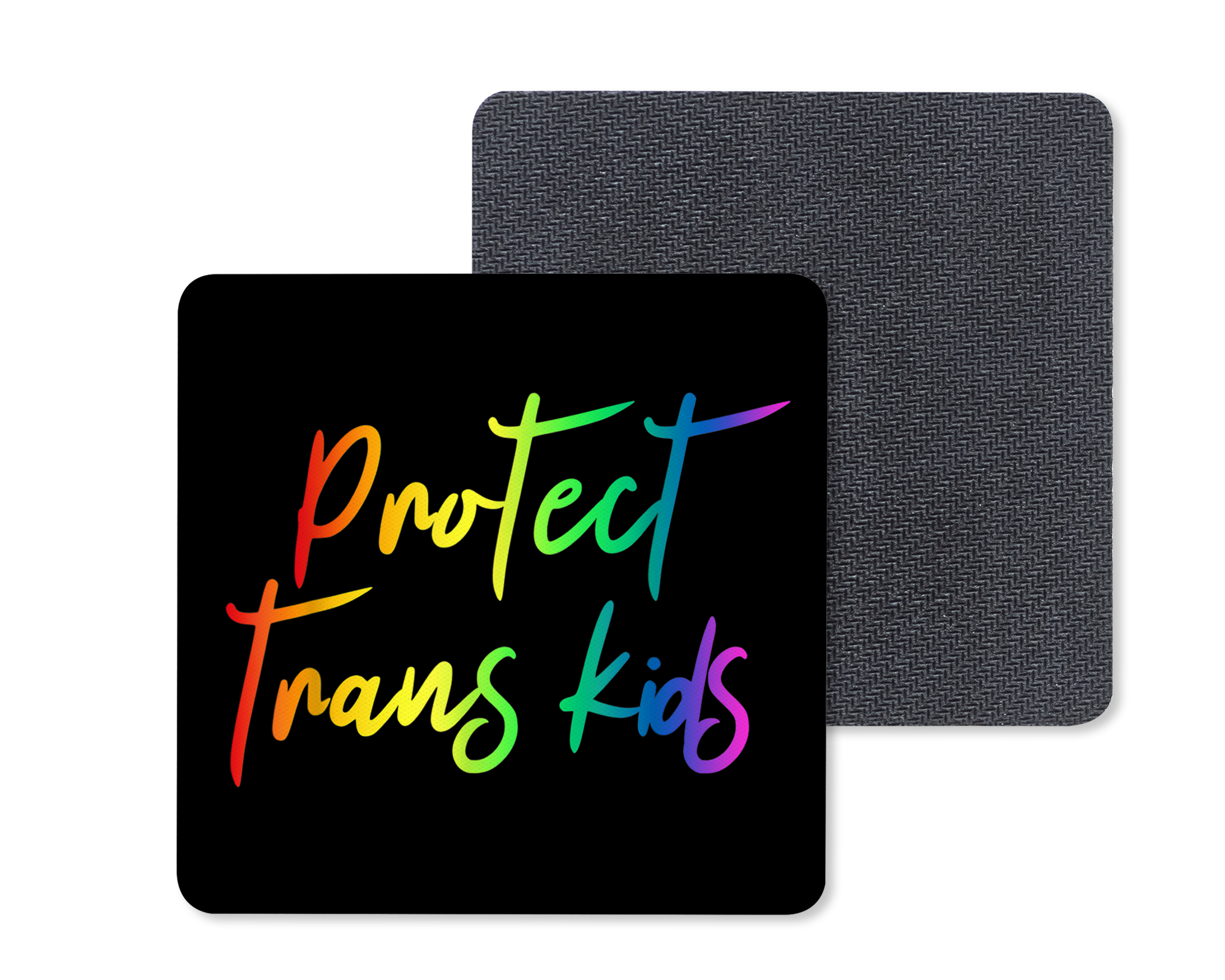Protect Trans Kids Coasters Mockup