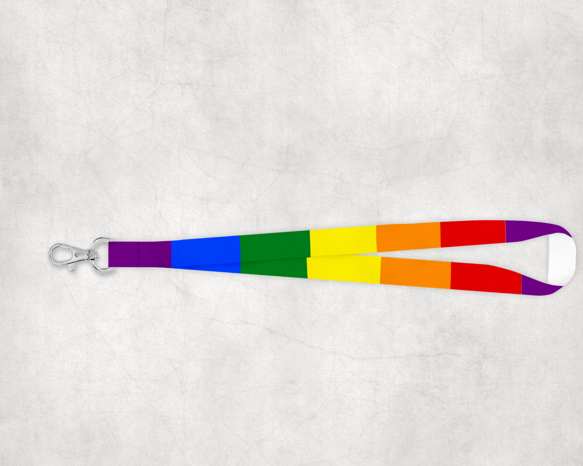 Rainbow Lanyard Mockup