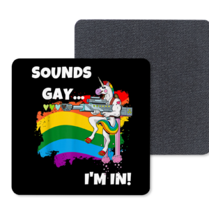 Sounds Gay Coasters Mockup