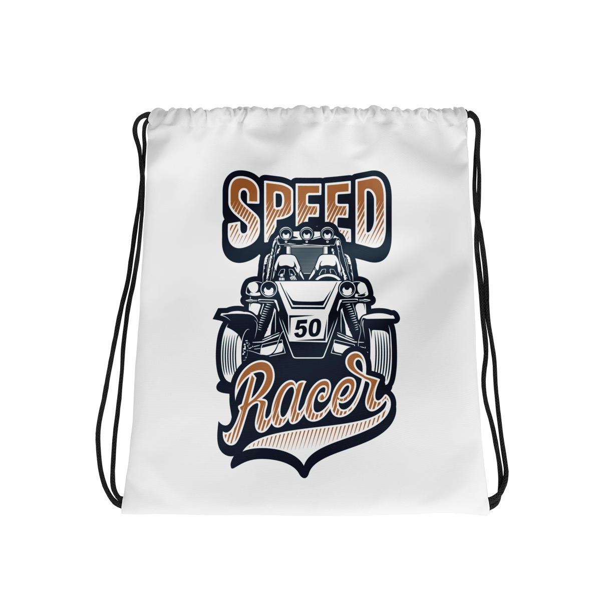 Speed Racer Drawstring Bag Mockup