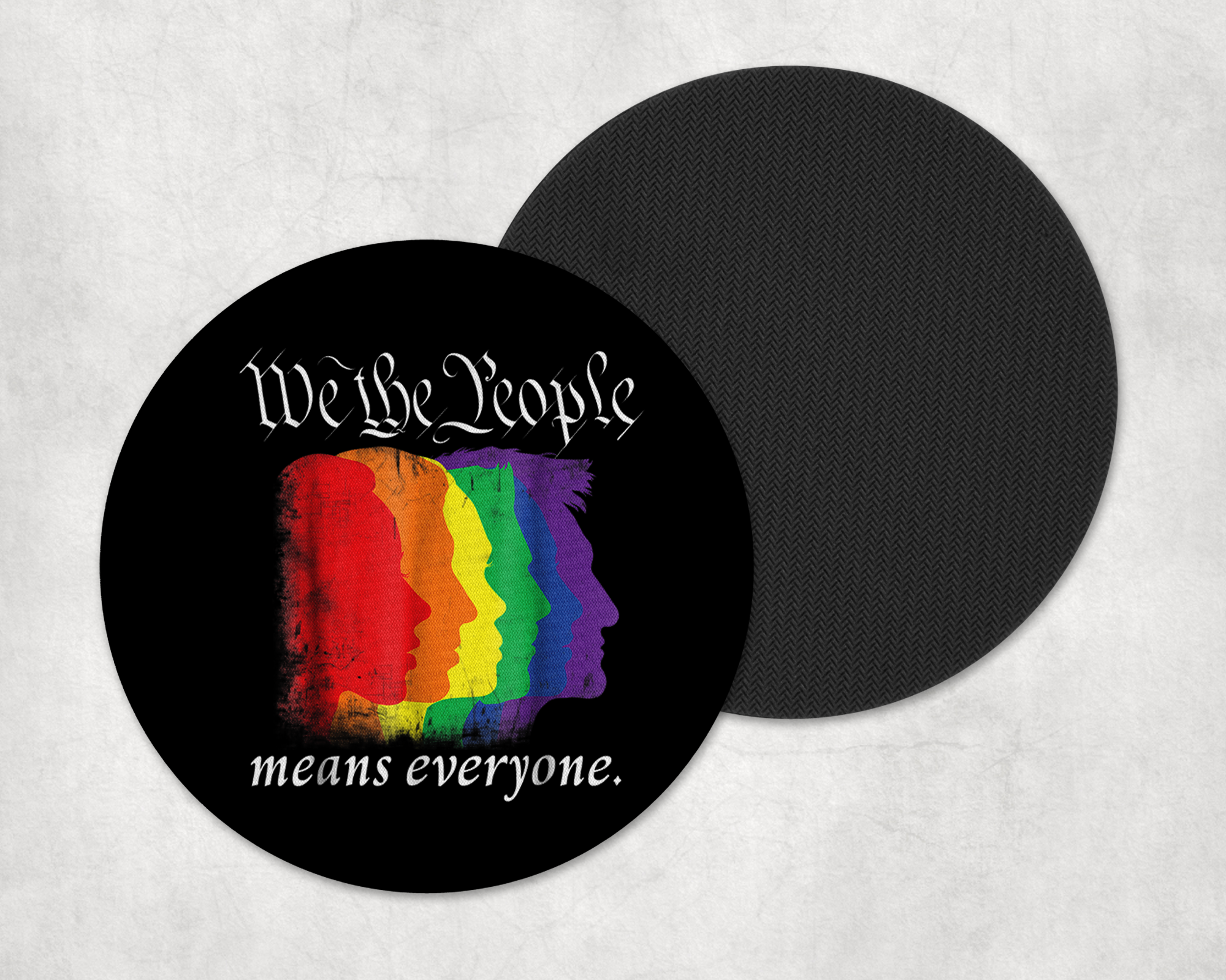 We The People Coasters Mockup