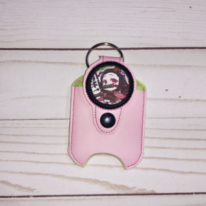 Applique Circle Hand Sanitizer Holder- back