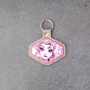 Applique Ornate Cartouche Key Fob