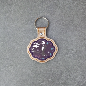 Applique Scalloped Key Fob