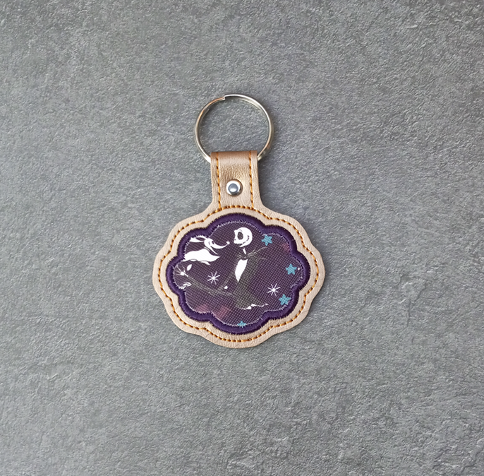 Applique Scalloped Key Fob