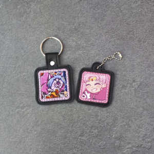 Applique Square Key Fob/ Dangle