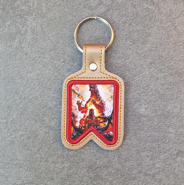 Applique Banner Key Fob
