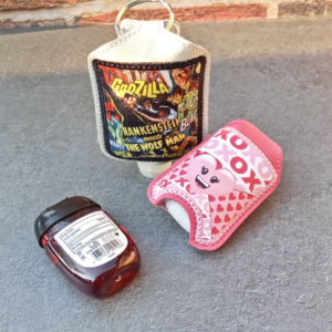 Applique Square Hand Sanitizer Holder