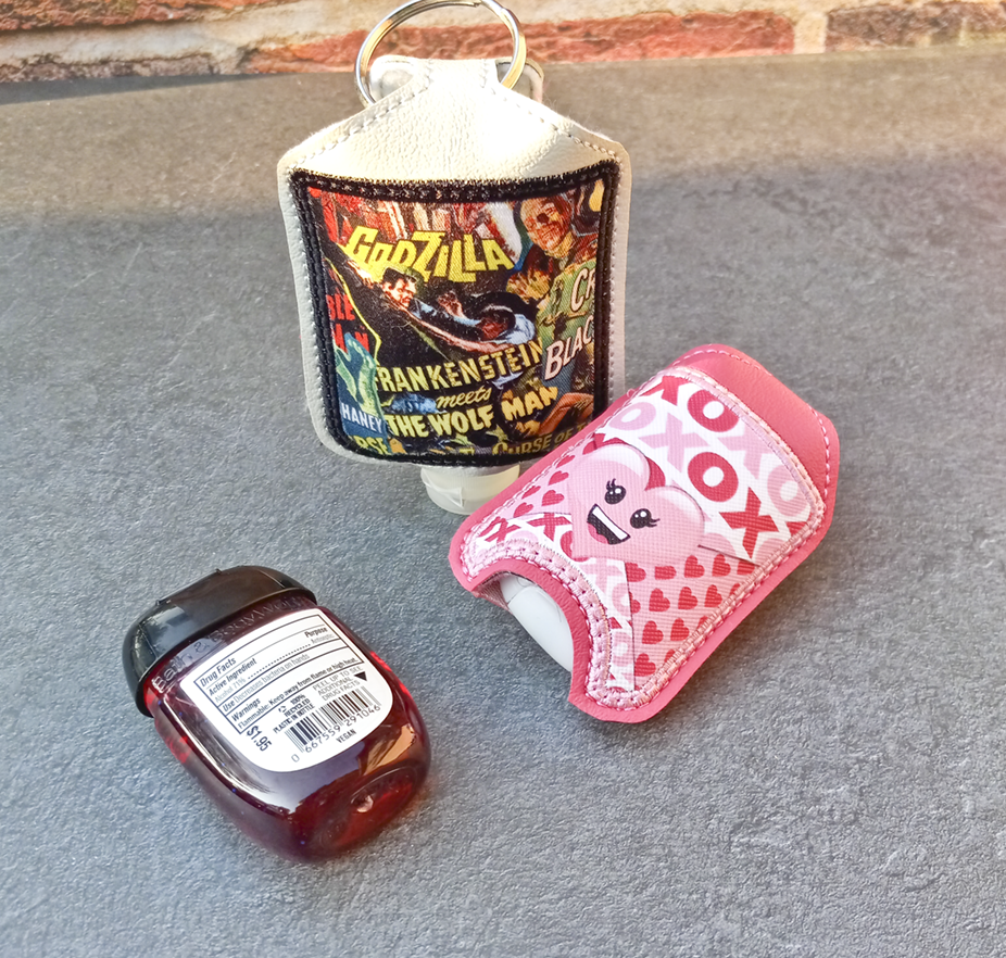 Applique Square Hand Sanitizer Holder