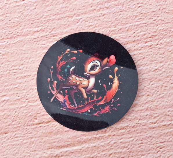 Custom Printed Circle Magnet Mockup