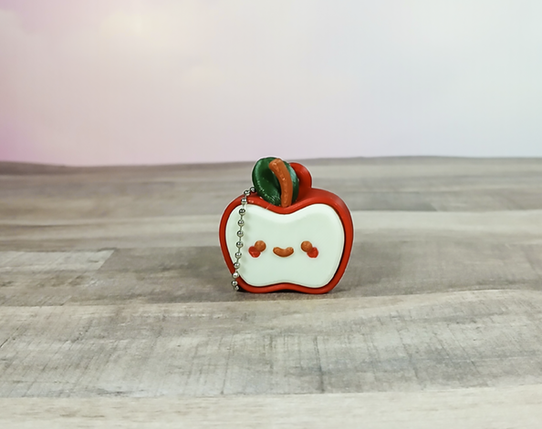 Kawaii Apple Clicker Keychain