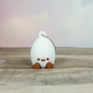 Articulated Kawaii Egg Keychain