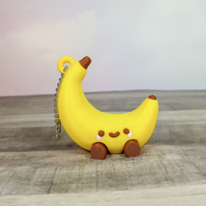 Articulated Kawaii Banana Keychain