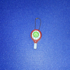 Tennis Racket & Ball Clicker Keychain