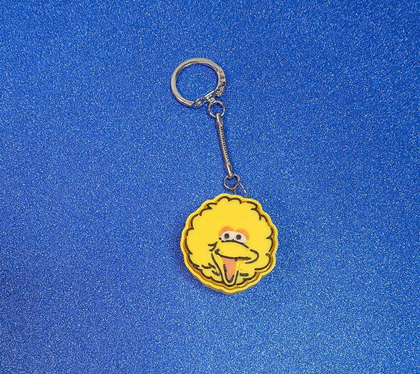 Friendly Yellow Bird Clicker Keychain